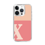 Slim Protection Case［ Original - initial two tone - X pink ］