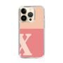 Slim Protection Case［ Original - initial two tone - X pink ］