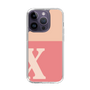 Slim Protection Case［ Original - initial two tone - X pink ］