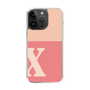 Slim Protection Case［ Original - initial two tone - X pink ］