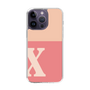 Slim Protection Case［ Original - initial two tone - X pink ］