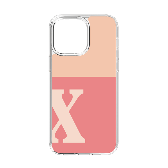 Slim Protection Case［ Original - initial two tone - X pink ］
