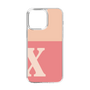 Slim Protection Case［ Original - initial two tone - X pink ］