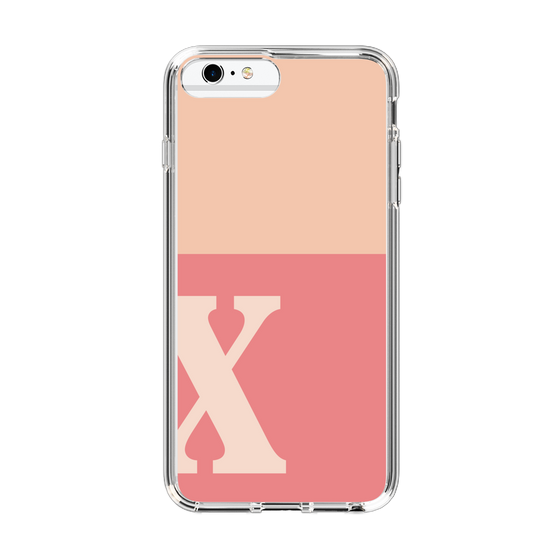 Slim Protection Case［ Original - initial two tone - X pink ］