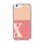 Slim Protection Case［ Original - initial two tone - X pink ］