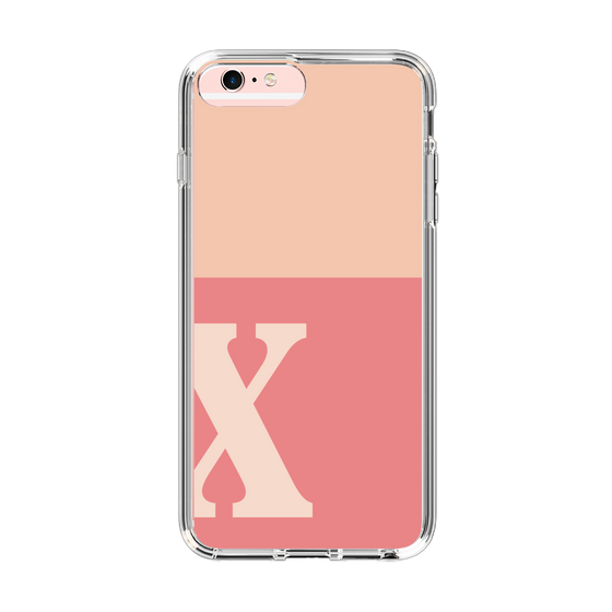 Slim Protection Case［ Original - initial two tone - X pink ］