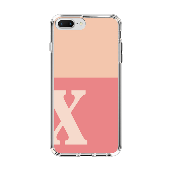 Slim Protection Case［ Original - initial two tone - X pink ］