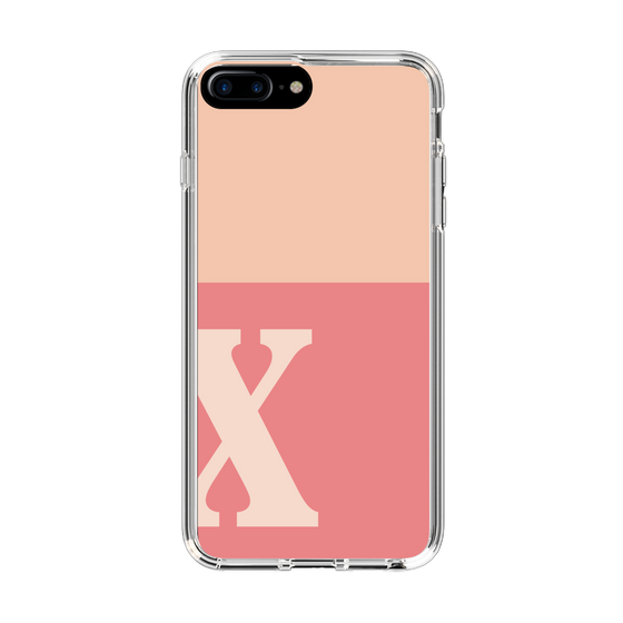 Slim Protection Case［ Original - initial two tone - X pink ］