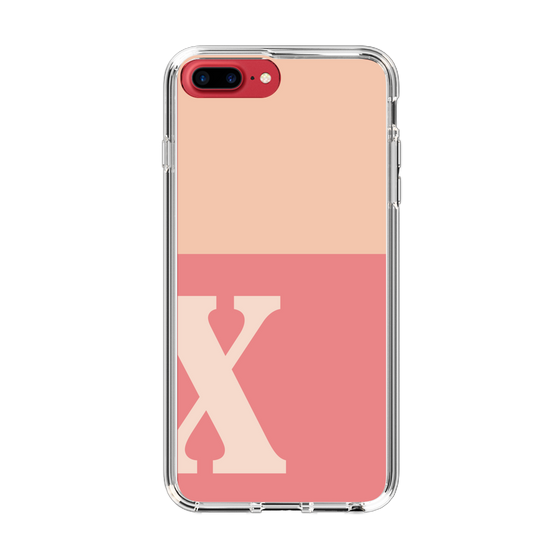 Slim Protection Case［ Original - initial two tone - X pink ］