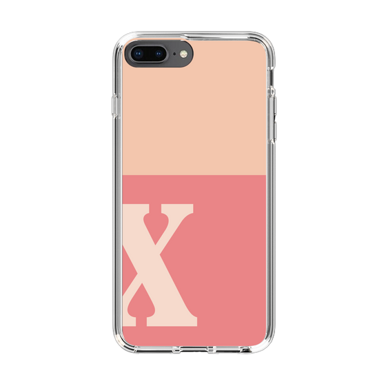 Slim Protection Case［ Original - initial two tone - X pink ］
