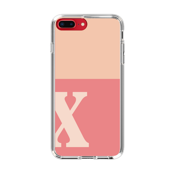 Slim Protection Case［ Original - initial two tone - X pink ］