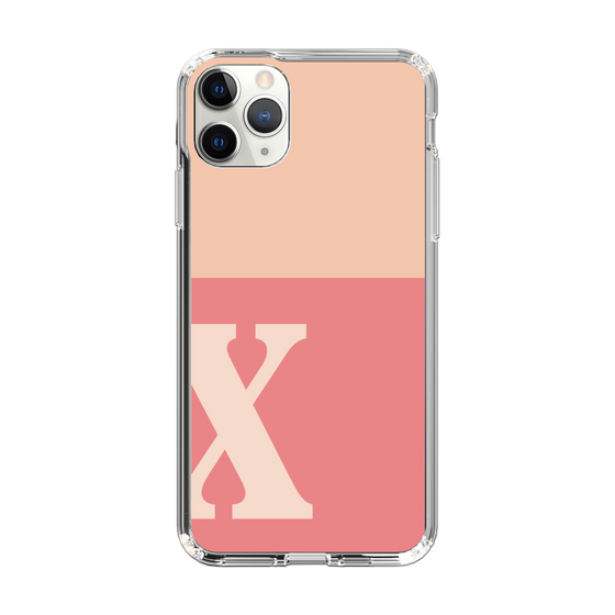 Slim Protection Case［ Original - initial two tone - X pink ］