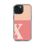 Slim Protection Case［ Original - initial two tone - X pink ］