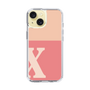 Slim Protection Case［ Original - initial two tone - X pink ］