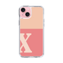 Slim Protection Case［ Original - initial two tone - X pink ］