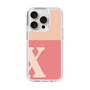 Slim Protection Case［ Original - initial two tone - X pink ］