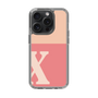 Slim Protection Case［ Original - initial two tone - X pink ］