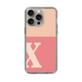 Slim Protection Case［ Original - initial two tone - X pink ］