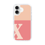 Slim Protection Case［ オリジナル - initial two tone - X pink ］