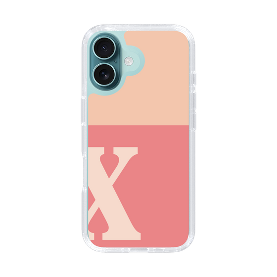 Slim Protection Case［ オリジナル - initial two tone - X pink ］
