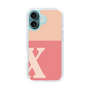 Slim Protection Case［ オリジナル - initial two tone - X pink ］