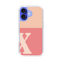 Slim Protection Case［ オリジナル - initial two tone - X pink ］