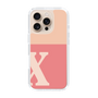 Slim Protection Case［ オリジナル - initial two tone - X pink ］
