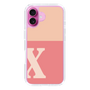 Slim Protection Case［ オリジナル - initial two tone - X pink ］