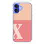 Slim Protection Case［ オリジナル - initial two tone - X pink ］