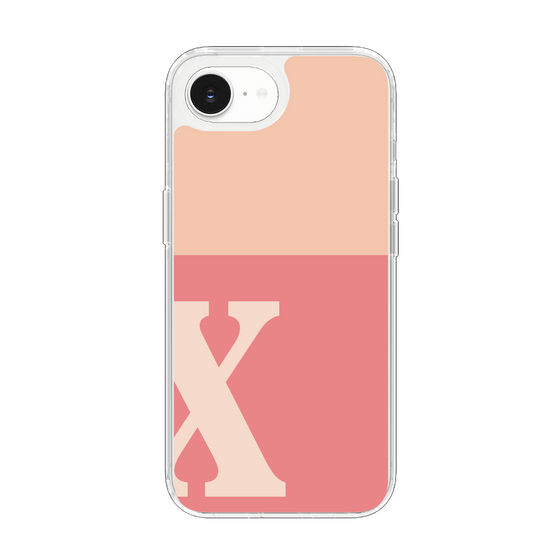 Slim Protection Case［ Original - initial two tone - X pink ］