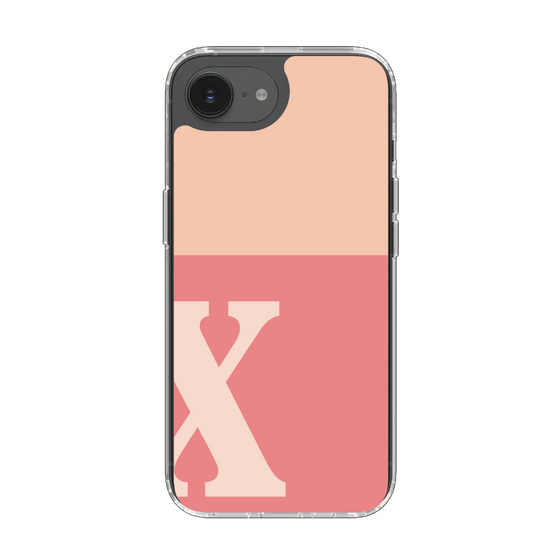Slim Protection Case［ Original - initial two tone - X pink ］