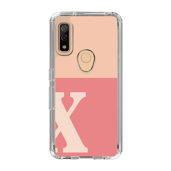 Slim Protection Case［ Original - initial two tone - X pink ］