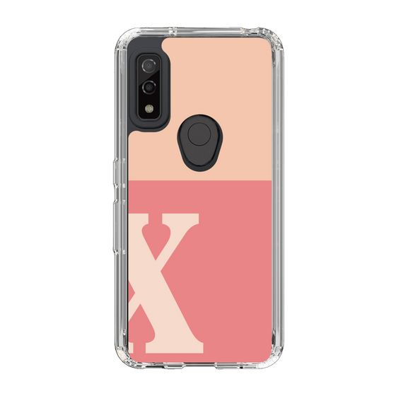Slim Protection Case［ Original - initial two tone - X pink ］