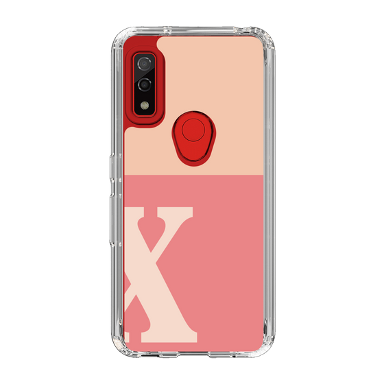 Slim Protection Case［ Original - initial two tone - X pink ］