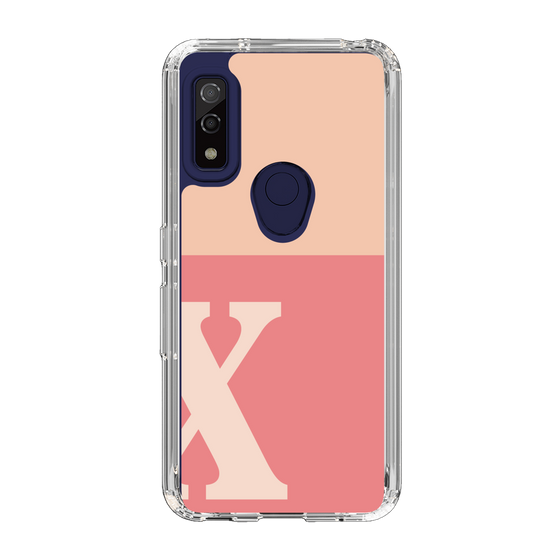 Slim Protection Case［ Original - initial two tone - X pink ］