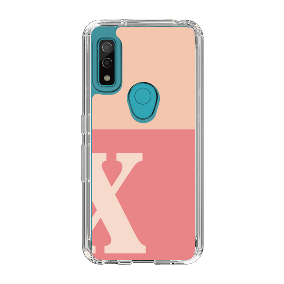 Slim Protection Case［ Original - initial two tone - X pink ］