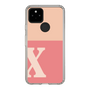 Slim Protection Case［ Original - initial two tone - X pink ］