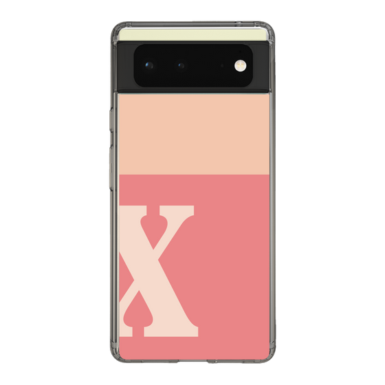 Slim Protection Case［ Original - initial two tone - X pink ］