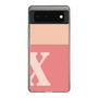 Slim Protection Case［ Original - initial two tone - X pink ］