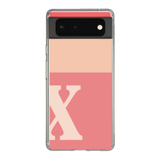 Slim Protection Case［ Original - initial two tone - X pink ］