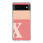 Slim Protection Case［ Original - initial two tone - X pink ］