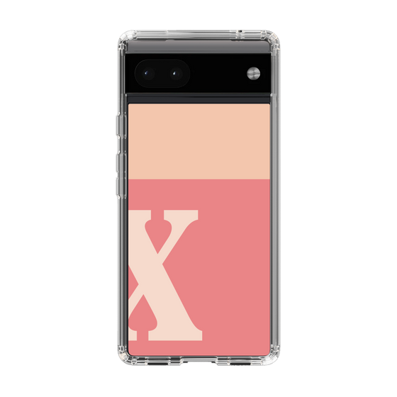 Slim Protection Case［ Original - initial two tone - X pink ］