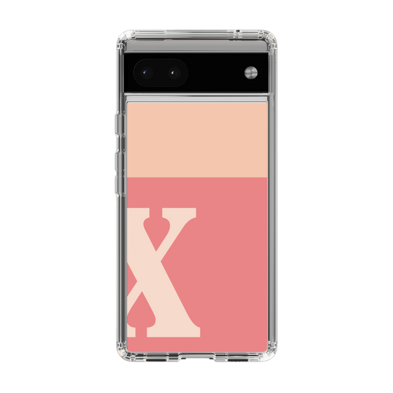 Slim Protection Case［ Original - initial two tone - X pink ］