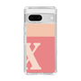 Slim Protection Case［ Original - initial two tone - X pink ］