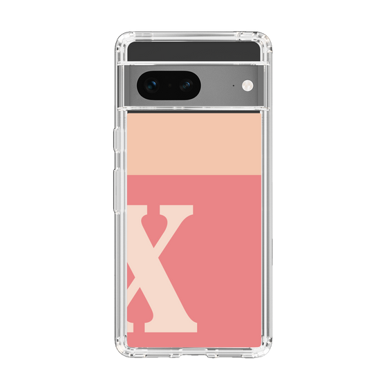 Slim Protection Case［ Original - initial two tone - X pink ］
