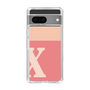 Slim Protection Case［ Original - initial two tone - X pink ］