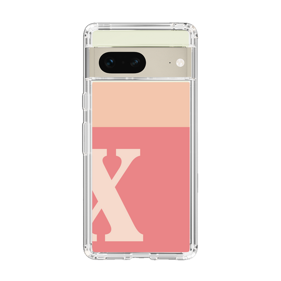 Slim Protection Case［ Original - initial two tone - X pink ］