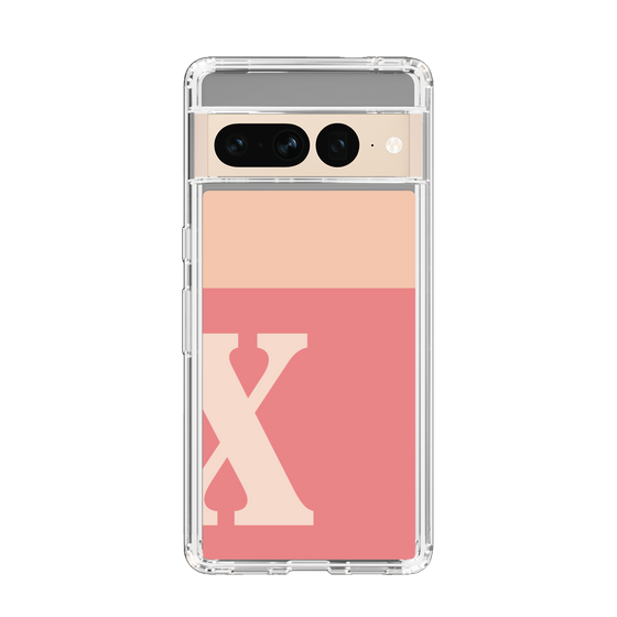 Slim Protection Case［ Original - initial two tone - X pink ］