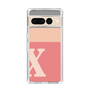 Slim Protection Case［ Original - initial two tone - X pink ］