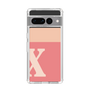 Slim Protection Case［ Original - initial two tone - X pink ］